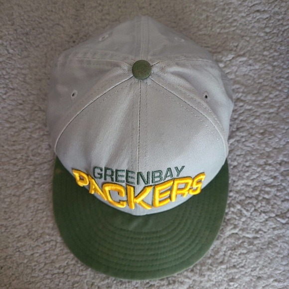 Green Bay Packers Hat Cap Snapback Adult Medium Large Gray Green New Era 9Fifty - Picture 4 of 12